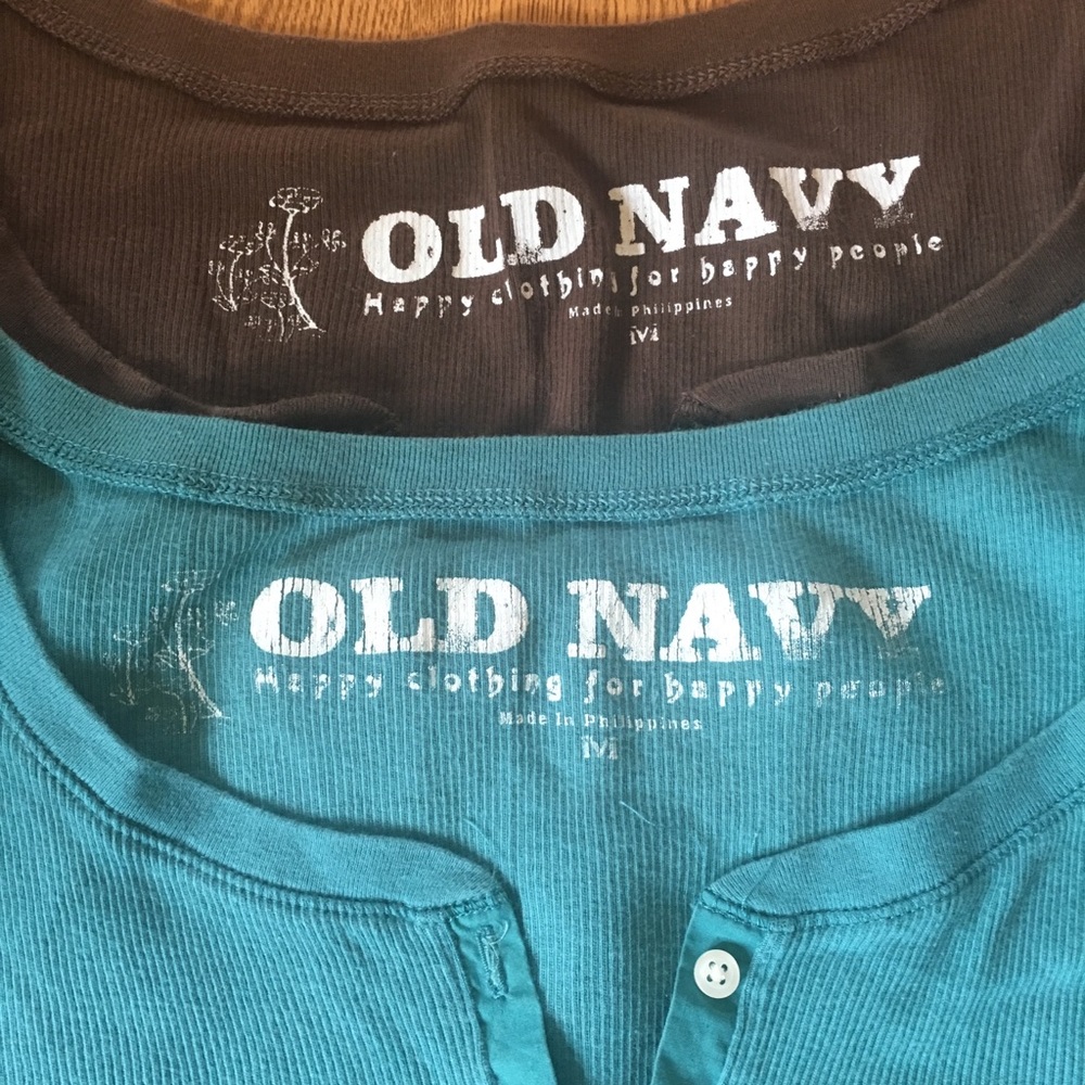2 Old Navy Ribbed Button Up Tops - Picture 2 of 8